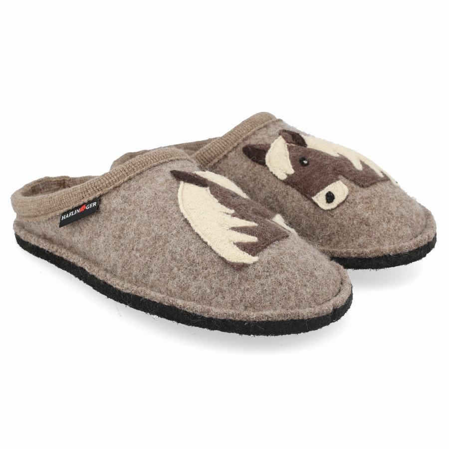 Pantofole Novelty Uomo Haflinger Poni Marroni | PNL4820BH