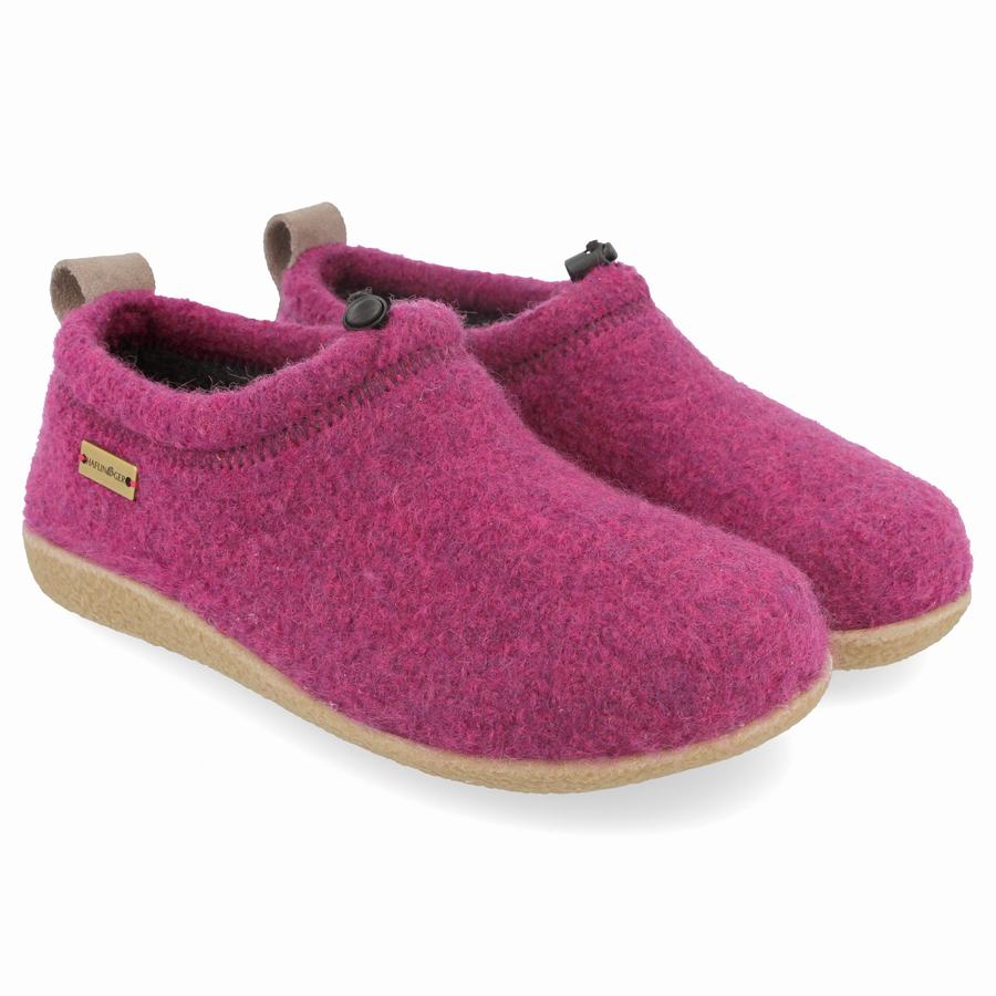 Pantofole con suola morbida Donna Haflinger Guido Viola | VBY2972BF