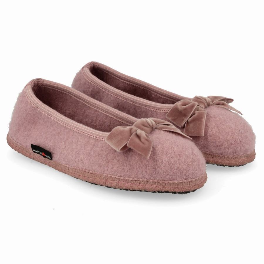 Pantofole con suola morbida Uomo Haflinger Fiocco Rosa | MMD9688GF