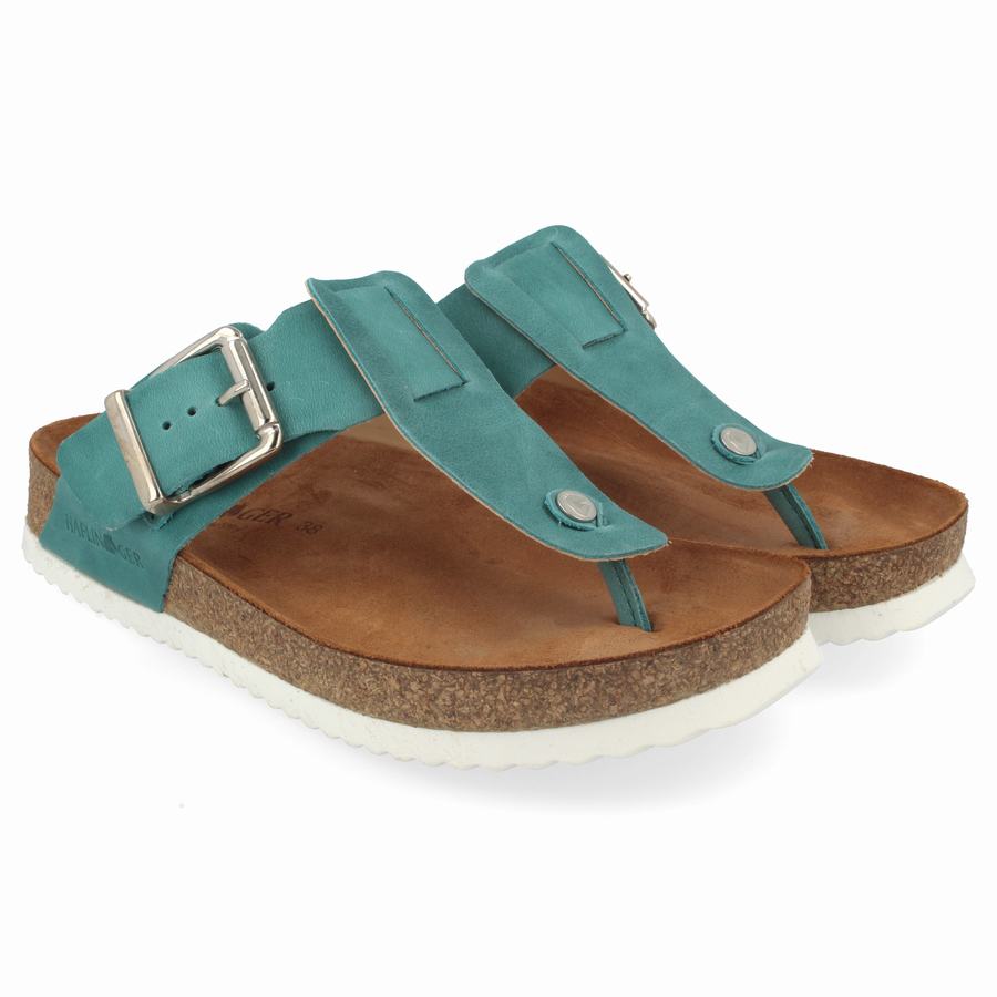 Sandali Donna Haflinger Cora Verde Acqua Chiaro | LWV3256KC