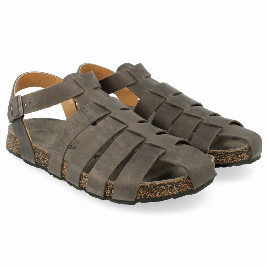 Sandali Donna Haflinger Peter Unlined Grigie Scuro | GAP995ES