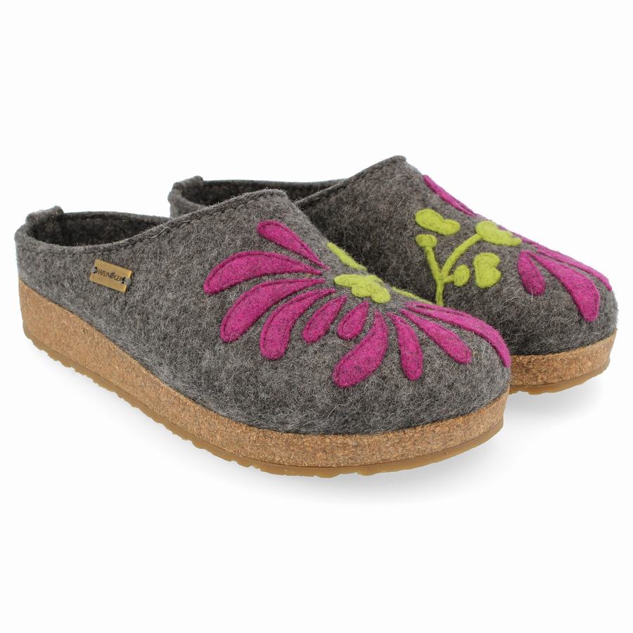 Zoccoli Donna Haflinger Blooming Grigie | RRR3078PD