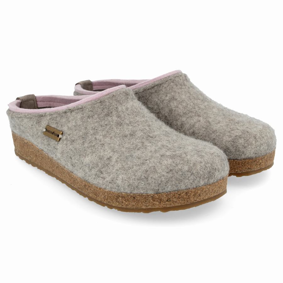 Zoccoli Donna Haflinger Kris Argento Grigie | QYF6392WJ