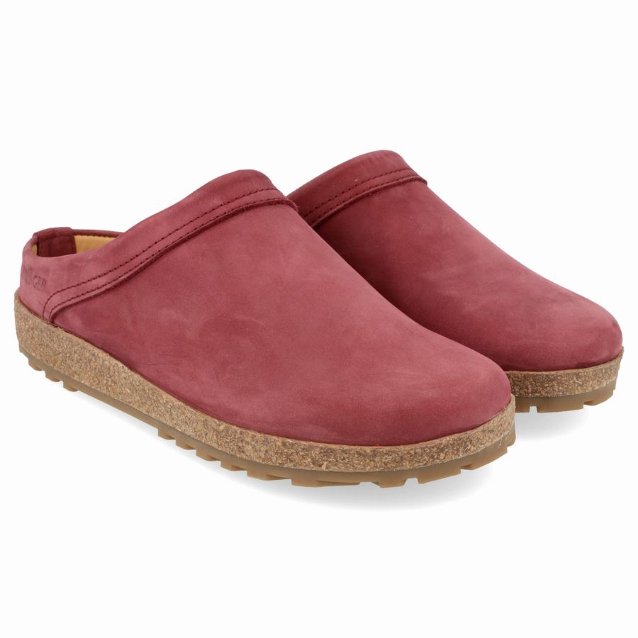 Zoccoli Uomo Haflinger Malmo Rosa Rosse | YIZ655VP