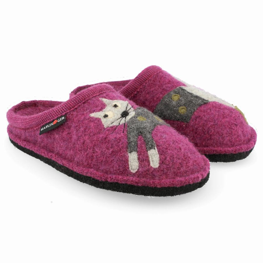 Pantofole Novelty Donna Haflinger Cucho Viola | YUI593OO