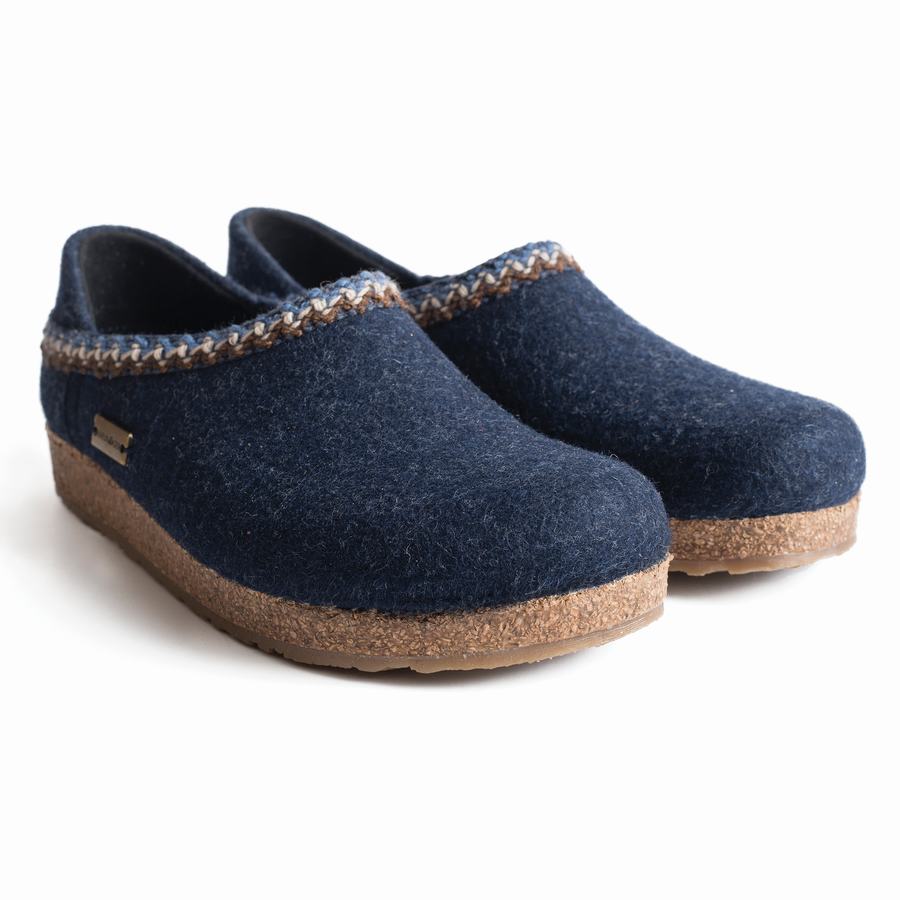 Zoccoli Donna Haflinger Gzh Zigzag Blu Scuro | BQC1240XS