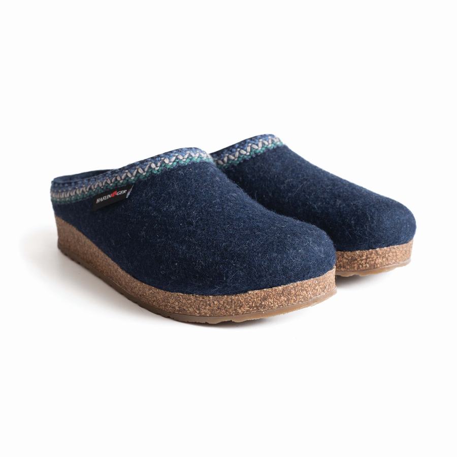 Zoccoli Donna Haflinger Zigzag Blu | YBE4437ET